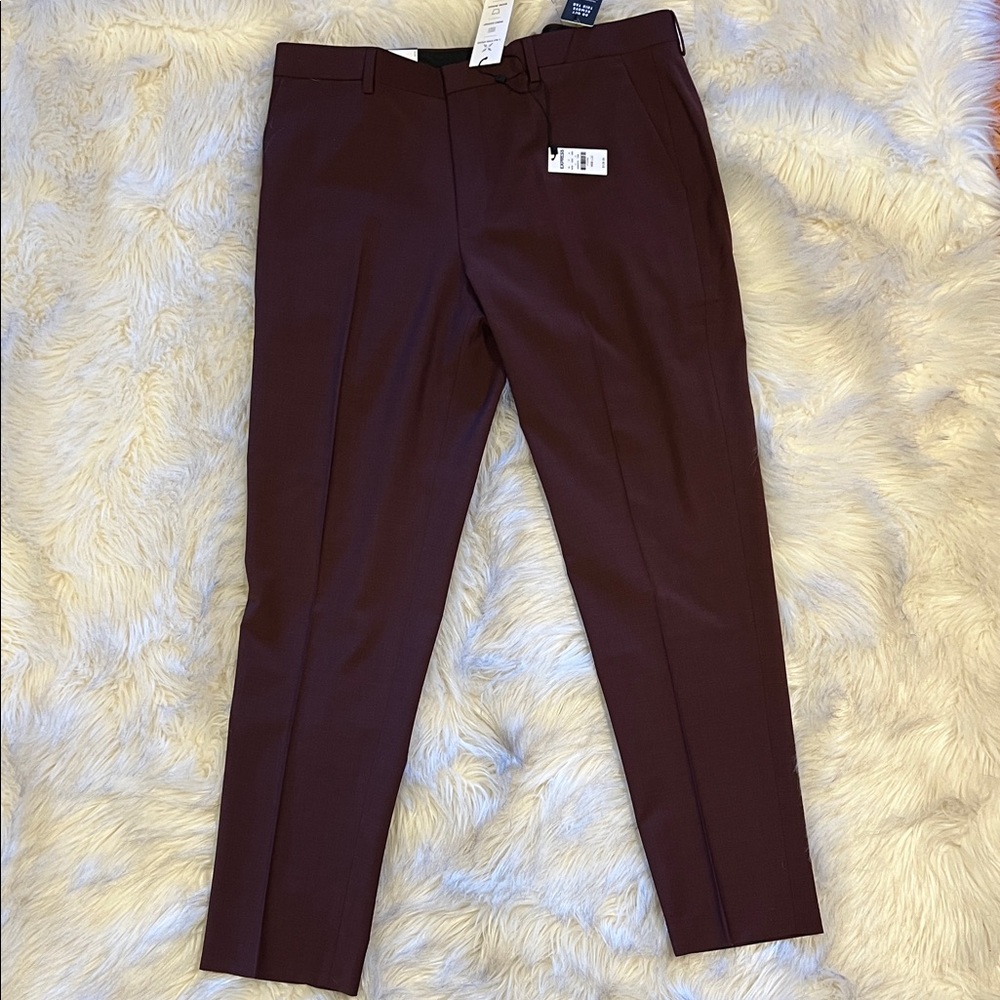 Express Deep Burgundy Suit - Picture 4 of 9